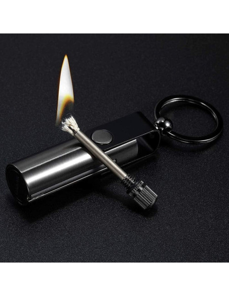 Mechero Permanente BIASTNR Mini Llavero Reutilizable Camping