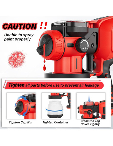 Pulverizador de Pintura Inalámbrico Crivnhar R-PrayPro 1200ml