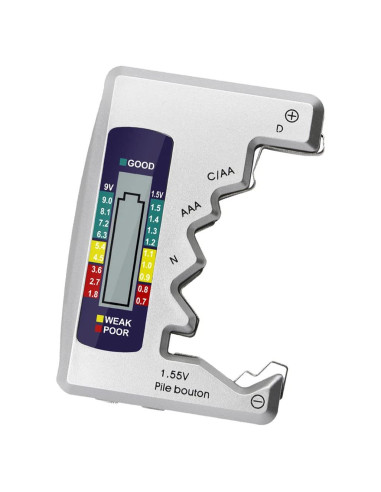 Comprobador de Batería Wolfride Digital AA AAA 9V