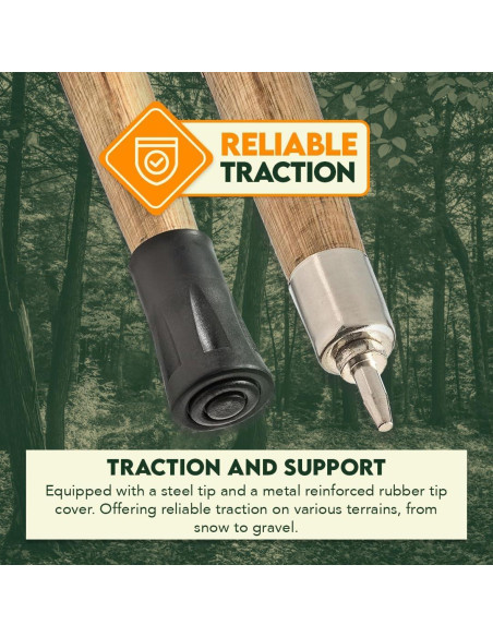 Bastón Desmontable SE 3 Piezas 139.7 cm Madera Pino