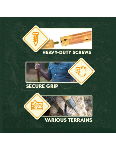 Bastón Desmontable SE 3 Piezas 139.7 cm Madera Pino