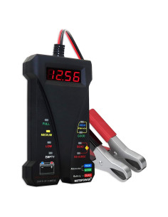Probador Digital de Batería MOTOPOWER MP0514A 12V LCD