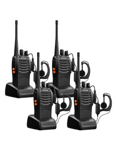 Walkie Talkies Baofeng BF-888S 4 Pcs UHF Largo Alcance