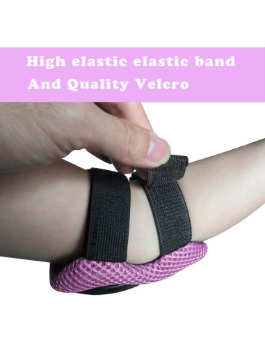 Kit de Protección para Niños GEQID - Rodilleras y Muñequera Rosa