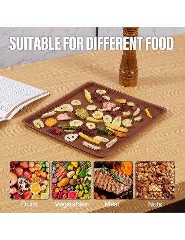 Paquete de 6 bandejas de silicona para deshidratador Cosori