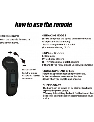 Kit Control Remoto ESC Puaida 36V 10S para Patineta Eléctrica