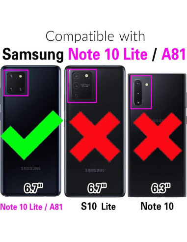 Funda Billetera Furiet Rosa para Samsung A81 M60S Note 10 Lite