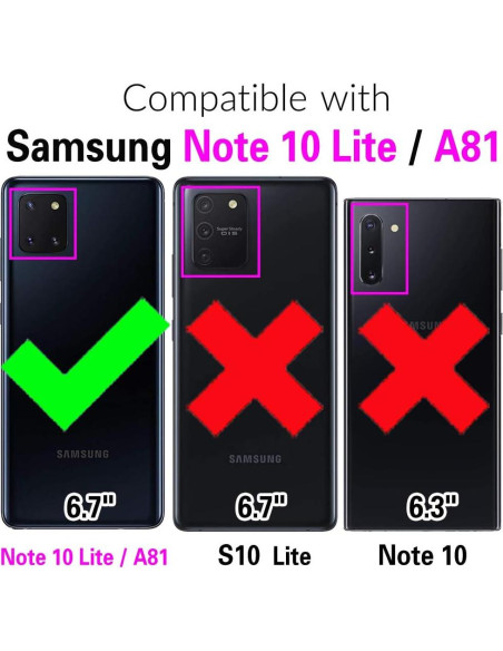 Funda Billetera Furiet Rosa para Samsung A81 M60S Note 10 Lite