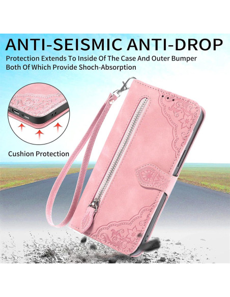 Funda Billetera Furiet Rosa para Samsung A81 M60S Note 10 Lite