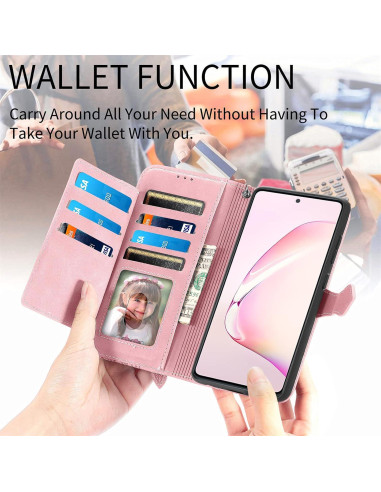 Funda Billetera Furiet Rosa para Samsung A81 M60S Note 10 Lite
