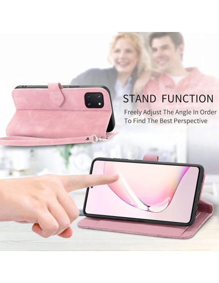Funda Billetera Furiet Rosa para Samsung A81 M60S Note 10 Lite