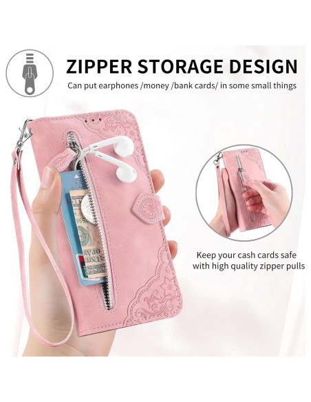 Funda Billetera Furiet Rosa para Samsung A81 M60S Note 10 Lite