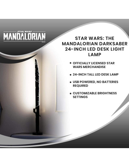 Lámpara de Escritorio LED Darksaber Star Wars 60,96 cm