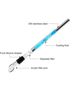 Enfriador de Vino Stick Acero Inoxidable 304 3-en-1 2