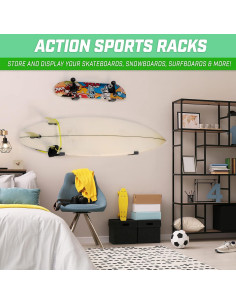 Soportes de Pared GoSports para Snowboard y Skateboard - 2 Piezas 2