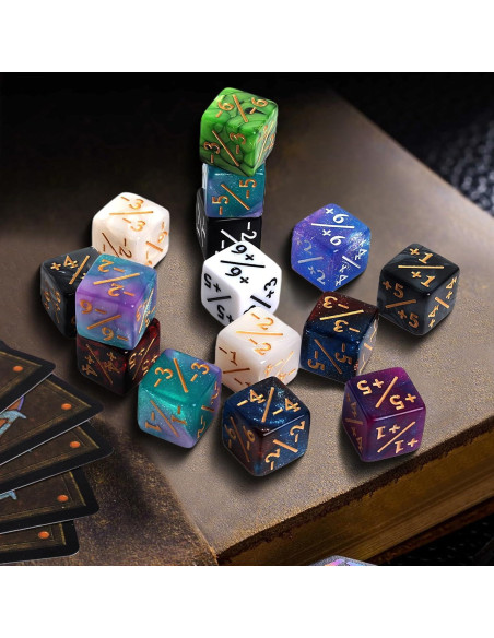 400 Fichas Contador Dados D6 IvyFieldDice 16mm Multicolor