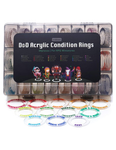 Set de 96 Marcadores de Estado DND Tidyboss para RPG