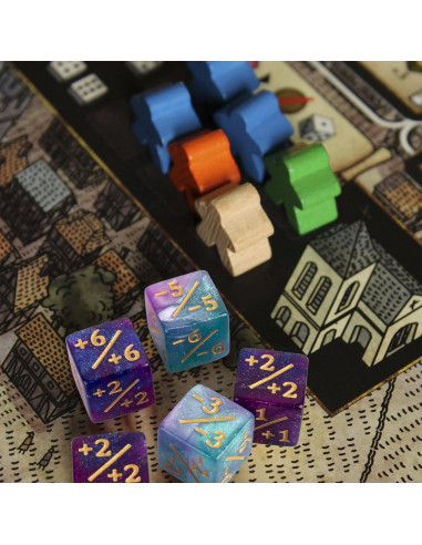 48 Piezas Contadores de Dados MTG ORUNI con Bolsa de Terciopelo