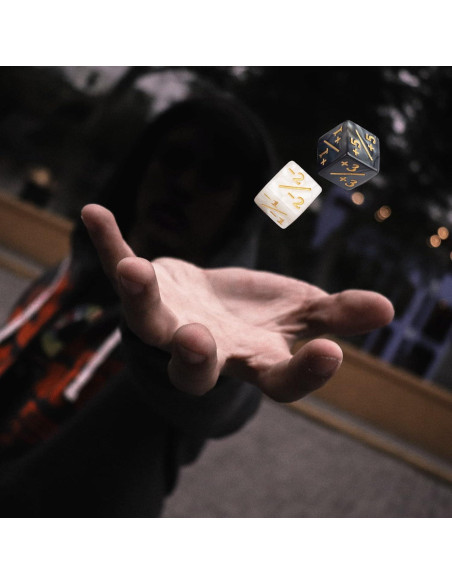 48 Piezas Contadores de Dados MTG ORUNI con Bolsa de Terciopelo