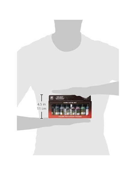 Vallejo - Set de Lavado de Color para Juegos | 8 Botellas 18 ml