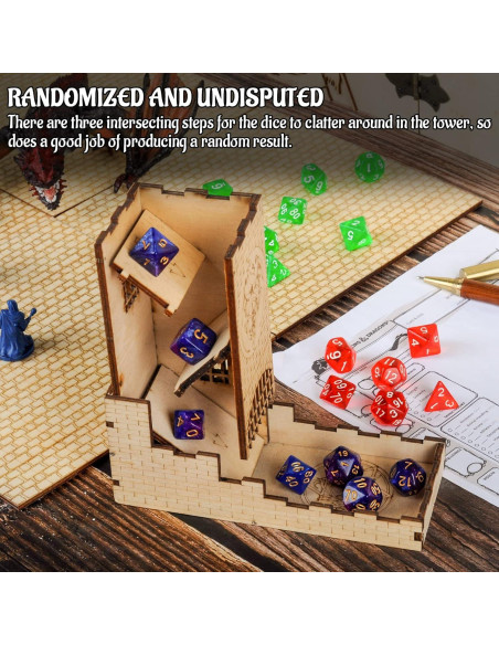 Torre de Dados Castillo CZYY Grabado Dragón 16 cm