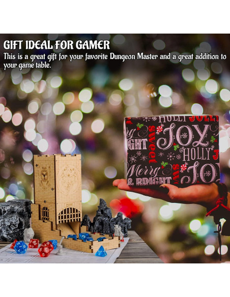 Torre de Dados Castillo CZYY Grabado Dragón 16 cm