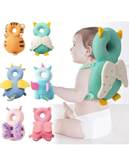 Mochila Protectora de Cabeza Bebé Genérico Dinosaurio 21x6x33 cm