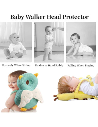 Mochila Protectora de Cabeza Bebé Genérico Dinosaurio 21x6x33 cm