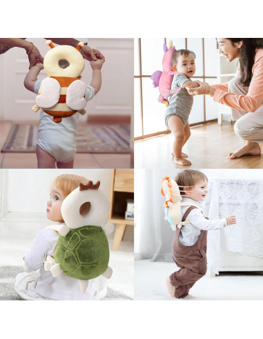 Mochila Protectora de Cabeza Bebé Genérico Dinosaurio 21x6x33 cm