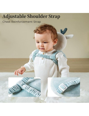 Mochila Protectora de Cabeza Bebé Genérico Dinosaurio 21x6x33 cm