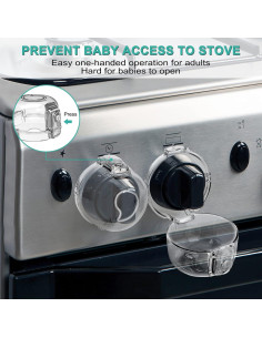 Cubiertas de Perillas de Estufa Seguridad Infantil A13 - 5 Pzas 2
