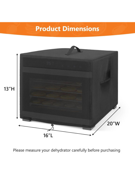 Cubierta Impermeable para Deshidratador Cosori 38x51x33cm Cubierta Impermeable para Deshidratador Cosori 38x51x33cm