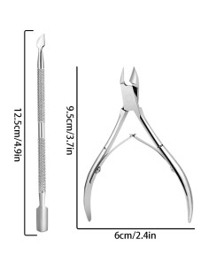 Juego de 6 Cortadores de Cutículas Qusmeiyici - Acero Inoxidable 2
