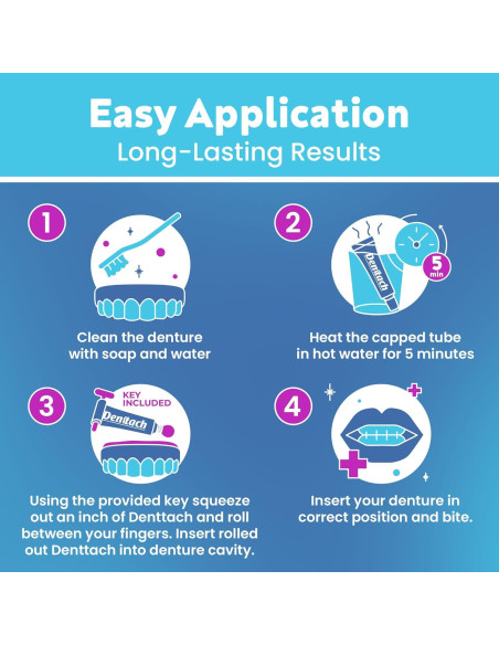 Adhesivo Termoplástico Denttach para Dentaduras 13.65x3.51cm