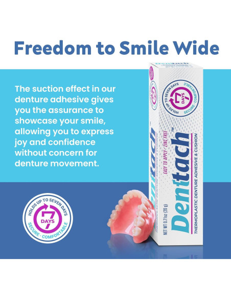 Adhesivo Termoplástico Denttach para Dentaduras 13.65x3.51cm