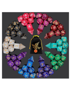 Conjunto de Dados DND QMay 10x7 (70 Piezas) Poliedricos