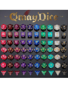 Conjunto de Dados DND QMay 10x7 (70 Piezas) Poliedricos 2