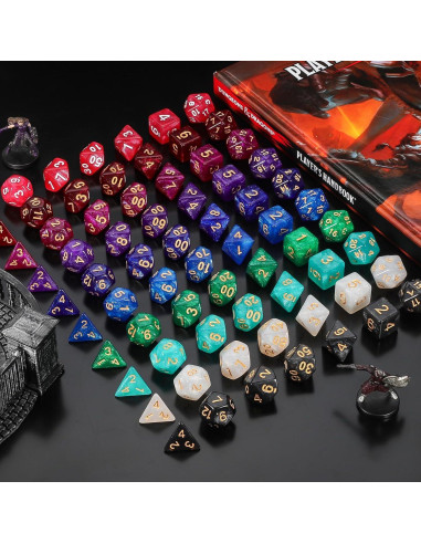 Conjunto de Dados DND QMay 10x7 (70 Piezas) Poliedricos