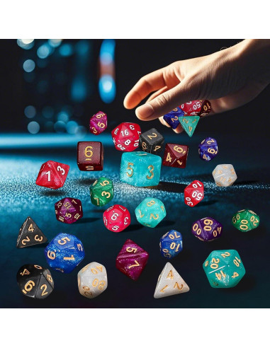 Conjunto de Dados DND QMay 10x7 (70 Piezas) Poliedricos