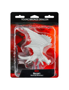 Miniatura Dragón de Bronce WizKids 12,7x16,5cm Sin Pintar