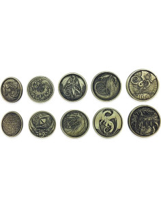 Juego de 10 Monedas Dragón Norse Foundry para RPGs 2