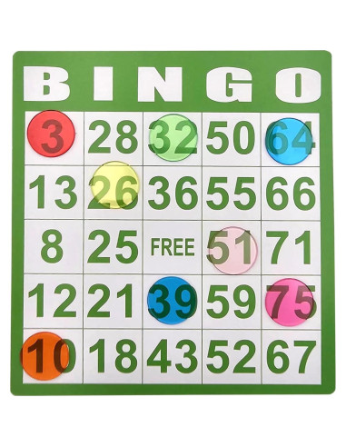 1000 Fichas de Bingo Transparentes SUTIMSHE 1,91 cm 8 Colores