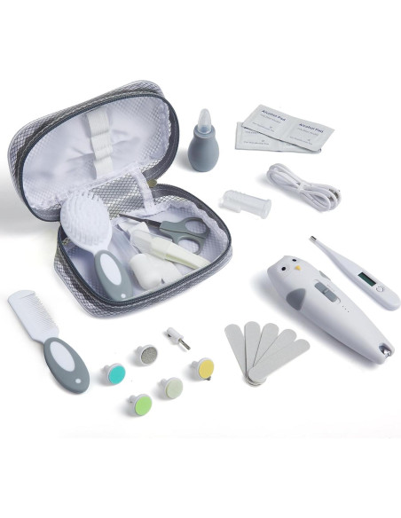 Kit de Cuidado para Bebés Lictin 26 en 1 Eléctrico Gris Kit de Cuidado para Bebés Lictin 26 en 1 Eléctrico Gris