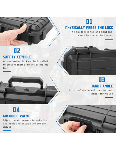 TORIBIO Caja Almacenamiento Miniaturas 48 Ranuras Duro