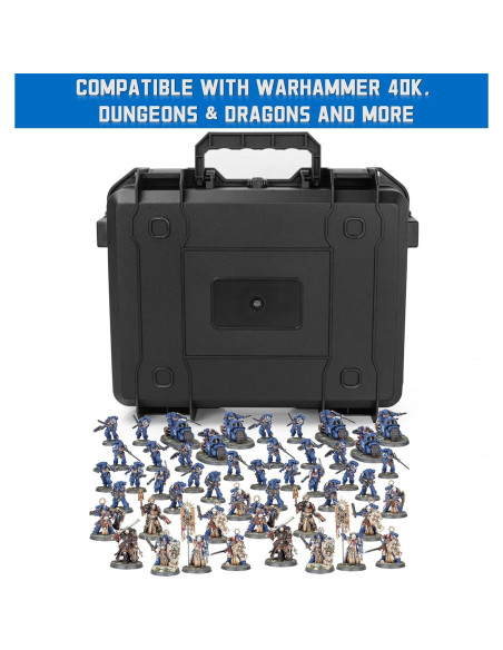 TORIBIO Caja Almacenamiento Miniaturas 48 Ranuras Duro