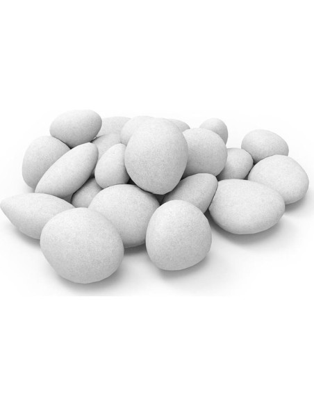 24 Piedras Cerámicas Hmleaf para Chimeneas y Fogatas 24 Piedras Cerámicas Hmleaf para Chimeneas y Fogatas