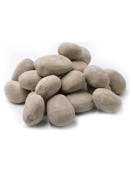 Piedras Cerámicas Stanbroil 24 Piezas Beige para Chimeneas