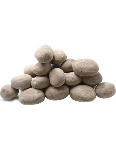 Piedras Cerámicas Stanbroil 24 Piezas Beige para Chimeneas