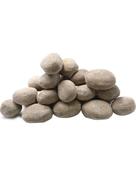 Piedras Cerámicas Stanbroil 24 Piezas Beige para Chimeneas