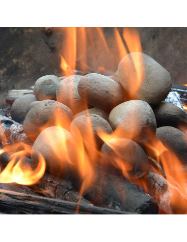 Piedras Cerámicas Stanbroil 24 Piezas Beige para Chimeneas